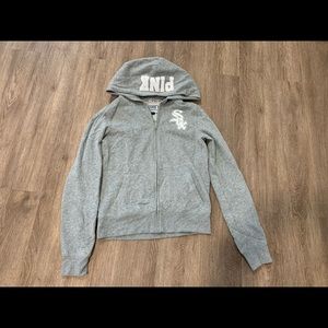 Victoria’s Secret PINK White Sox Zip Up (M)